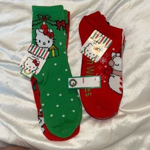 Hello kitty Christmas socks